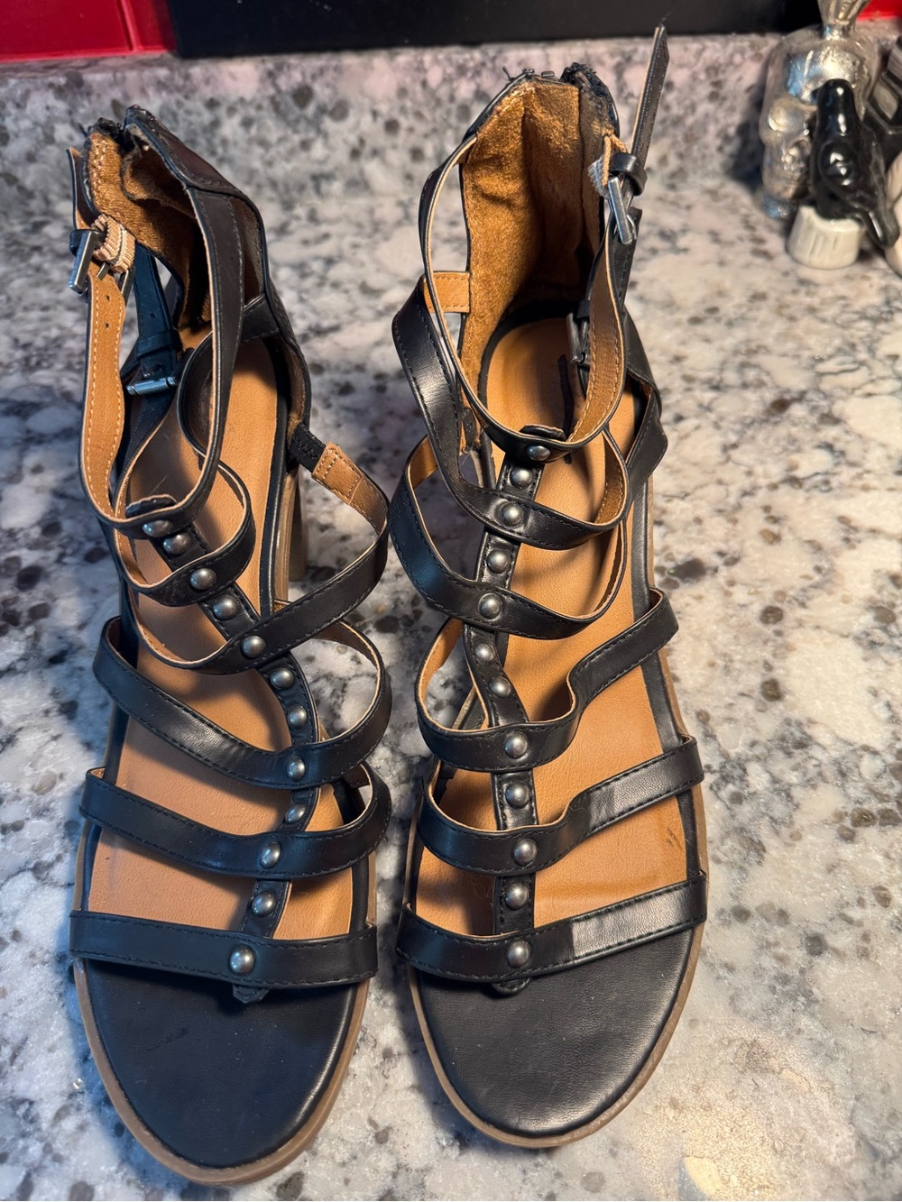 Mossimo Supply Co Women’s Black Strappy Gladiator Sandals
